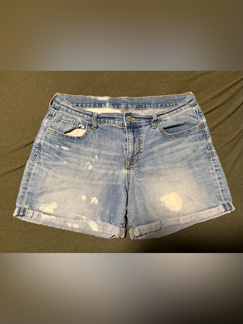Old Navy Light Blue Denim Shorts with Button Waist